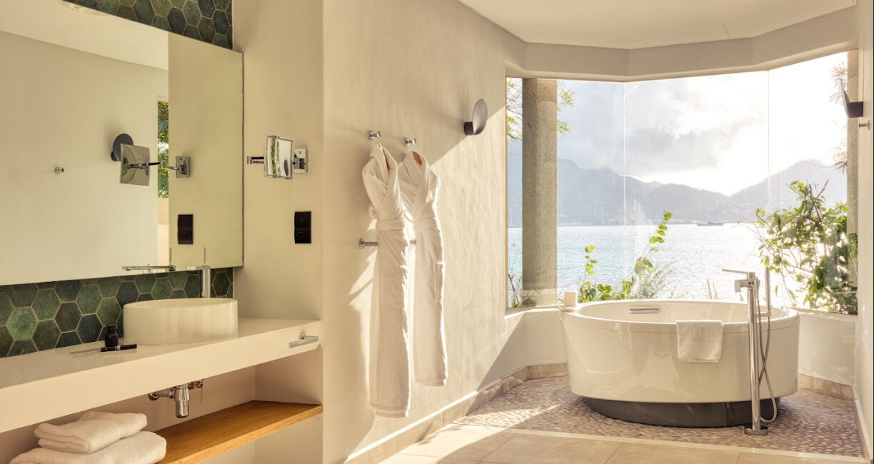 club med seychelles - bathroom